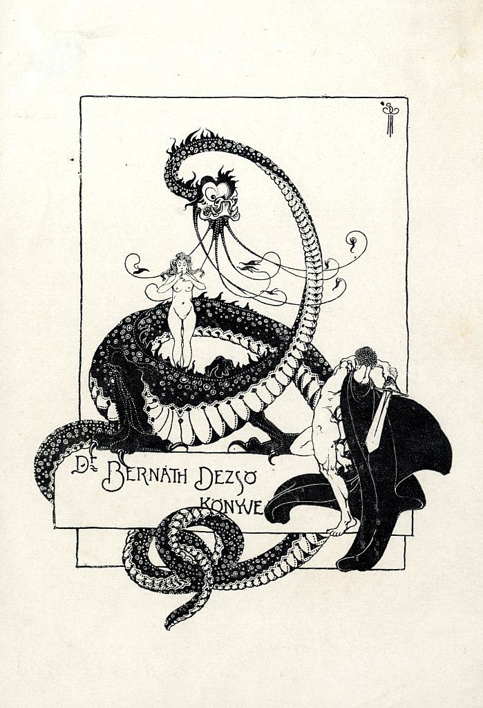 Ex libris Dr. Bernáth Dezső könyve Iparművészeti Múzeum Gyűjteményi