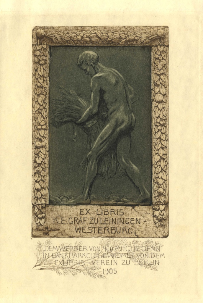 Ex libris K. E. Graf zu LeiningenWesterburg Iparművészeti Múzeum