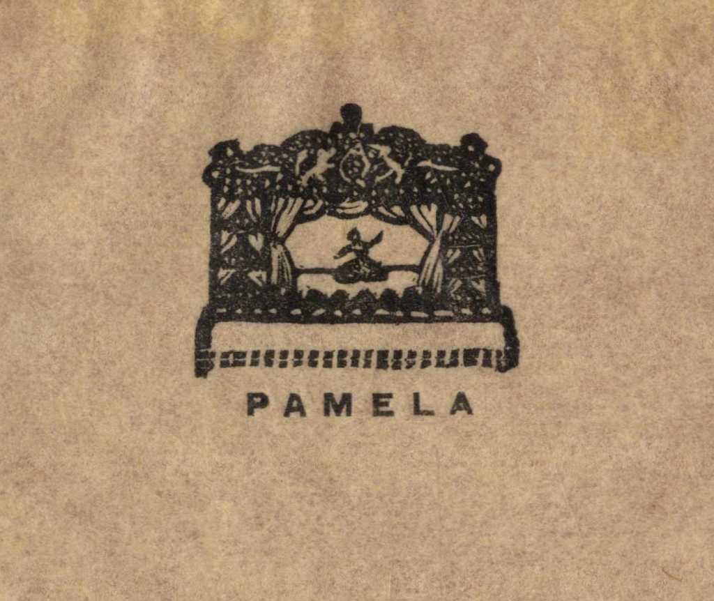 Ex libris Pamela (Colman Smith) Iparművészeti Múzeum Gyűjteményi