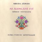 Terv - Kriza János: Az álomlátó fiú című könyv belső címlapja