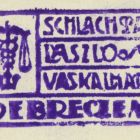 Ex libris - Schlachta László vaskalmár Debrecen