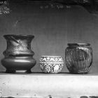 Üvegnegatív - Émile Gallé: Váza rovarokkal, és két másik díszedény, Iparművészeti Múzeum