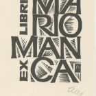Ex libris - Mario Manca