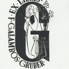 Ex libris - F. Galambos Gruber