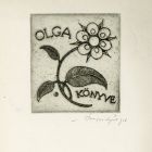 Ex libris - Olga könyve