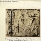 Képeslap - San Zeno templom, a bronzkapu részletei: az első ember munkája, Ábel holttestének megtalálása