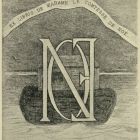 Ex libris - Madame la Comtesse de Noe