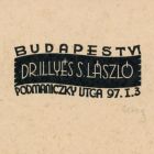 Névjegykártya - Dr. Illyés S. László Budapest VI. Podmaniczky utca 97. I. 3.