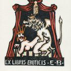 Ex libris - Eroticis E. B. (Bauer Imre?)