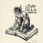 Ex libris - Lévay Gyula könyve