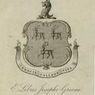 Ex libris - Joseph Greene címeres