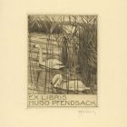 Ex libris - Hugo Pfendsack (ipse)