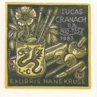 Ex libris - Hans Kruse (Lucas Cranach)