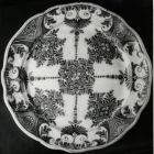 Fénykép - tányér, fajansz, Holics, 1840. körül, Iparművészeti Múzeum