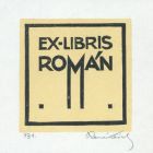 Ex libris - Román (Károly) -ipse