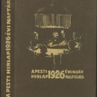 Terv - ”A Pesti Hírlap” 1926. évi naptárához