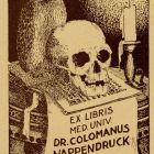 Ex libris - dr. Colomanus Nappendruck