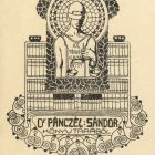 Ex libris - Dr. Pánczél Sándor könyvtárából