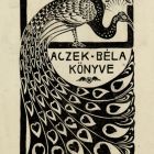 Ex libris - Aczek Béla könyve