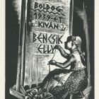 Alkalmi grafika - Újévi üdvözlőlap: Boldog 1939-et kíván Bencsik Elly