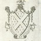 Ex libris - Thomas Fitzgerald Esq. címeres