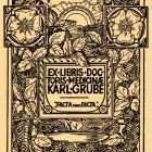 Ex libris - Dr. med. Karl Grube