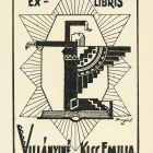 Ex libris - Villányiné Kiss Emilia