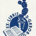 Ex libris - D. Gábor Ili