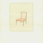 Bútorterv - szék látszati rajza