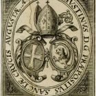 Ex libris - Augustinus D.G. praepositus címeres