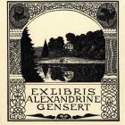 Ex libris - Alexandrine Gensert