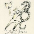 Ex libris - dr. juris Lucien Lepage