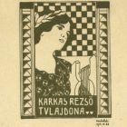 Ex libris - Karkas Rezső tulajdona