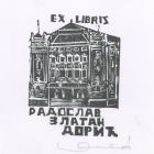 Ex libris - Radoszlav Zlatan Dvorics (cirill betűkkel)