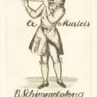 Ex libris - Ex Musicis B. Schimmelpfeng M. A.