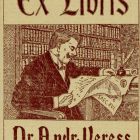 Ex libris - Dr. Andr. Veress