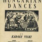 Könyvcímlap - Károly Viski: Hungarian Dances