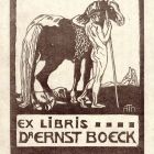 Ex libris - Dr. Ernst Boeck