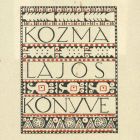 Ex libris - Kozma Lajos könyve (ipse)