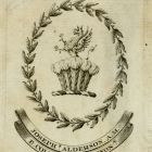 Ex libris - Joseph Alderson címeres