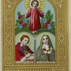 Szentkép - a gyermek Jézus és Borromei Szent Károly Avilai Szent Terézzel