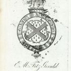 Ex libris - E. M. Fitz Gerald címeres