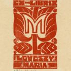 Ex libris - Leveszy Mária