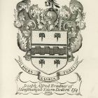 Ex libris - Joseph Alfred Bradney Címeres