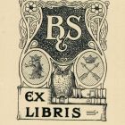 Ex libris - B et S (Dr. P. Beijer)