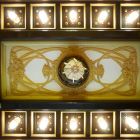 Épületfotó - a Lederer-ház (Budapest, Bajza utca 42.) ebédlő mennyezetének részlete