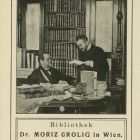 Ex libris - Dr. Moriz Grolig in Wien