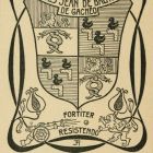 Ex libris - Jean de Balthasar de Gachéo - Fortiter Resistendo