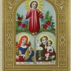 Szentkép - a gyermek Jézus Szent Annával és Padovai Szent Antallal