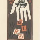 Ex libris - RZ (monogrammal)